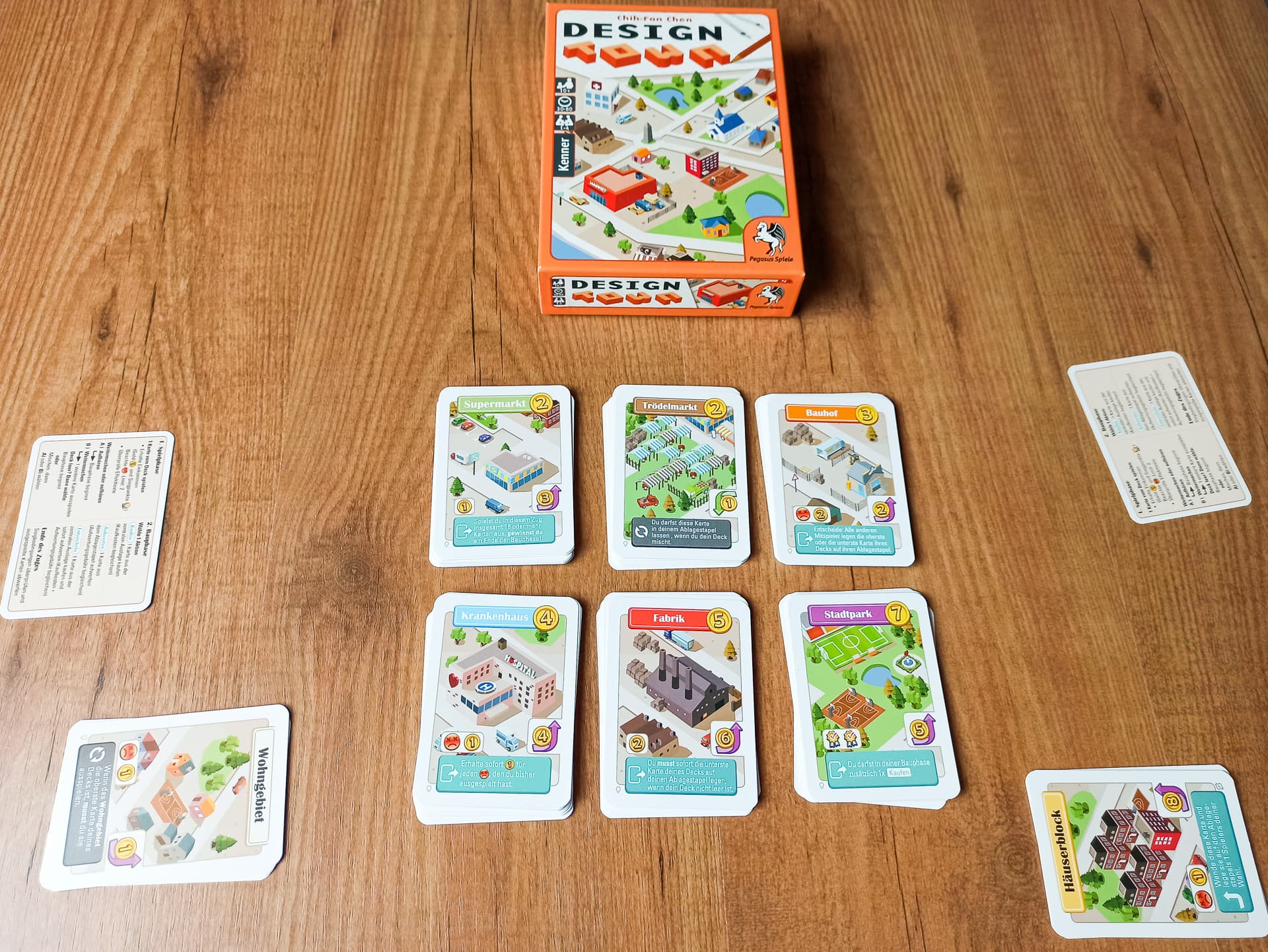 Spielkarten Design Town